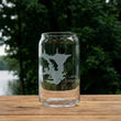Load image into Gallery viewer, Lake Casitas (CA) Map Engraved Glasses
