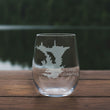 Load image into Gallery viewer, Lake Casitas (CA) Map Engraved Glasses
