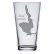 Load image into Gallery viewer, Lake Crowley (CA) Map Engraved Glasses
