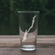Load image into Gallery viewer, Lake George New York Map Laser Engraved Glasses
