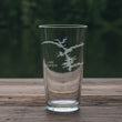 Load image into Gallery viewer, Lake Greeson (AR) Map Engraved Glasses
