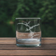 Load image into Gallery viewer, Lake Greeson (AR) Map Engraved Glasses
