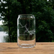 Load image into Gallery viewer, Lake Hamilton (AR) Map Laser Engraved Glasses
