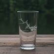 Load image into Gallery viewer, Lake Hamilton (AR) Map Laser Engraved Glasses
