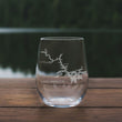 Load image into Gallery viewer, Lake Hamilton (AR) Map Laser Engraved Glasses
