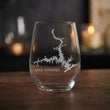 Load image into Gallery viewer, Lake Harding (GA) Engraved Map Glasses
