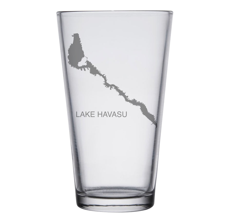 Lake Havasu (CA/AZ) Map Engraved Glasses