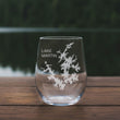 Load image into Gallery viewer, Lake Martin Alabama Map - Laser Engraved Glasses
