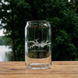 Load image into Gallery viewer, Lake Ouachita (AR) Map Laser Engraved Glasses
