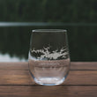 Load image into Gallery viewer, Lake Ouachita (AR) Map Laser Engraved Glasses
