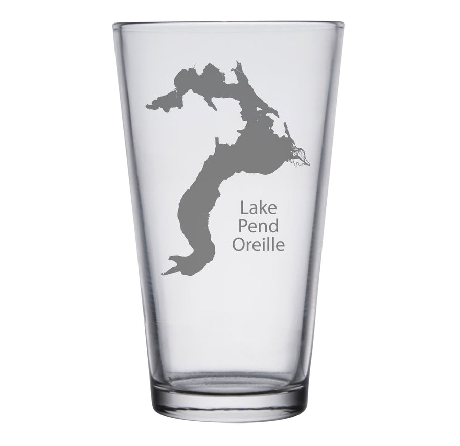 Lake Pend Oreille (ID) Engraved Glasses