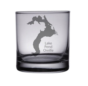 Lake Pend Oreille (ID) Engraved Glasses