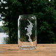 Load image into Gallery viewer, Lake Sunapee Map Engraved Glasses
