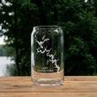 Load image into Gallery viewer, Lake Tuscaloosa (AL) Map Laser Engraved Glasses
