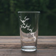 Load image into Gallery viewer, Lake Tuscaloosa (AL) Map Laser Engraved Glasses
