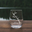 Load image into Gallery viewer, Lake Tuscaloosa (AL) Map Laser Engraved Glasses
