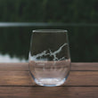 Load image into Gallery viewer, Watauga Lake (TN) Map Engraved Glasses
