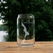 Load image into Gallery viewer, Lake Winnisquam Map Engraved Glasses
