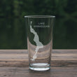 Load image into Gallery viewer, Lake Winnisquam Map Engraved Glasses
