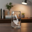 Load image into Gallery viewer, Lake Crowley California Map Laser Engraved Glasses
