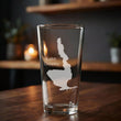 Load image into Gallery viewer, Lake Crowley California Map Laser Engraved Glasses
