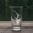 Load image into Gallery viewer, Lake Norman Map - North Carolina - Laser Engraved Glasses
