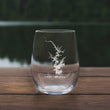 Load image into Gallery viewer, Lake Norman Map - North Carolina - Laser Engraved Glasses
