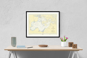 Lake of the Woods Map 1955 - Nautical Chart Print - Paper | Canvas | Metal