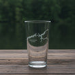 Load image into Gallery viewer, Watauga Lake (TN) Map Engraved Glasses
