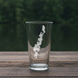 Load image into Gallery viewer, Little Sebago Lake Maine Map Laser Engraved Glasses
