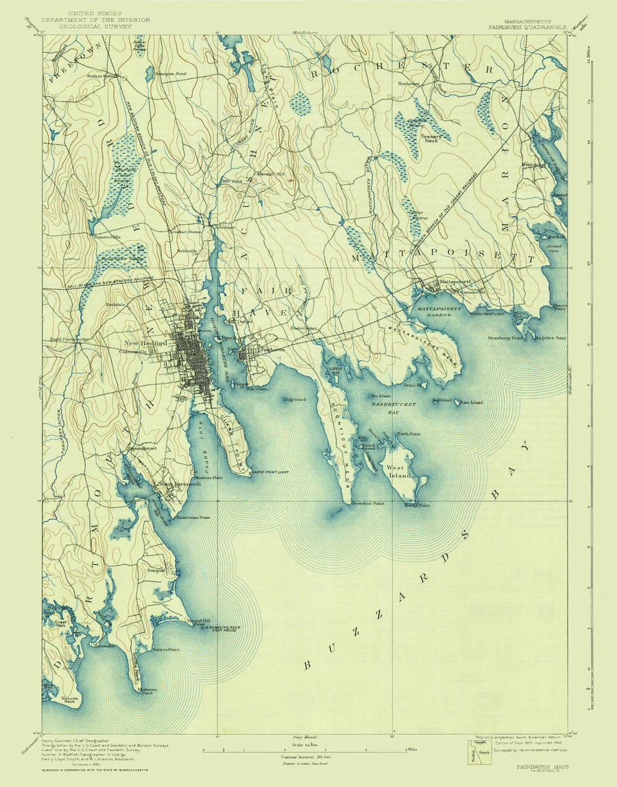 Fairhaven Map - 1893