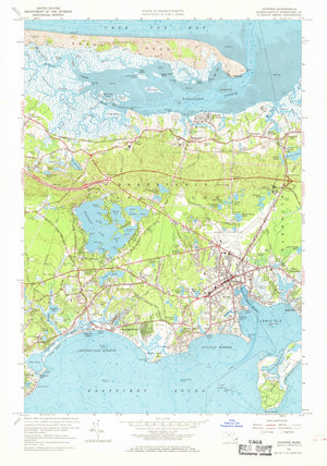 Hyannis Harbor Map - 1961