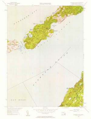 Naushon Island Map - 1949