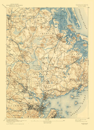 Salem (MA) Map - 1893