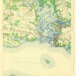 Load image into Gallery viewer, Pascagoula (MS) Map 1943 - Nautical Chart Print - Paper | Canvas | Metal
