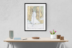 Mobile Bay Map - Alabama 1984 - Nautical Chart Print - Paper | Canvas | Metal