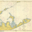 Load image into Gallery viewer, Montauk Map - Montauk Point 1951 - Nautical Chart Print - Paper | Canvas | Metal
