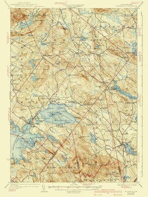 Wolfeboro, New Hampshire Map - 1928