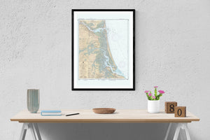 Newburyport Harbor and Plum Island Map - 1988 - Nautical Chart Print - Paper | Canvas | Metal