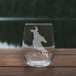 Load image into Gallery viewer, Newfound Lake Map Engraved Glasses
