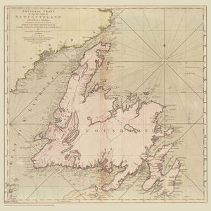 Newfoundland Map - 1775