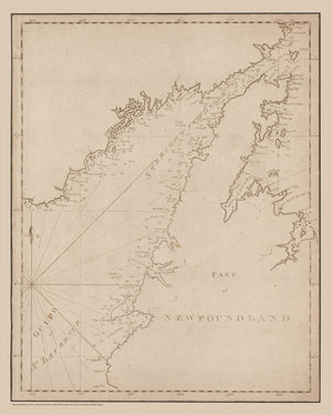 Newfoundland - Strait of Belle Isle Map