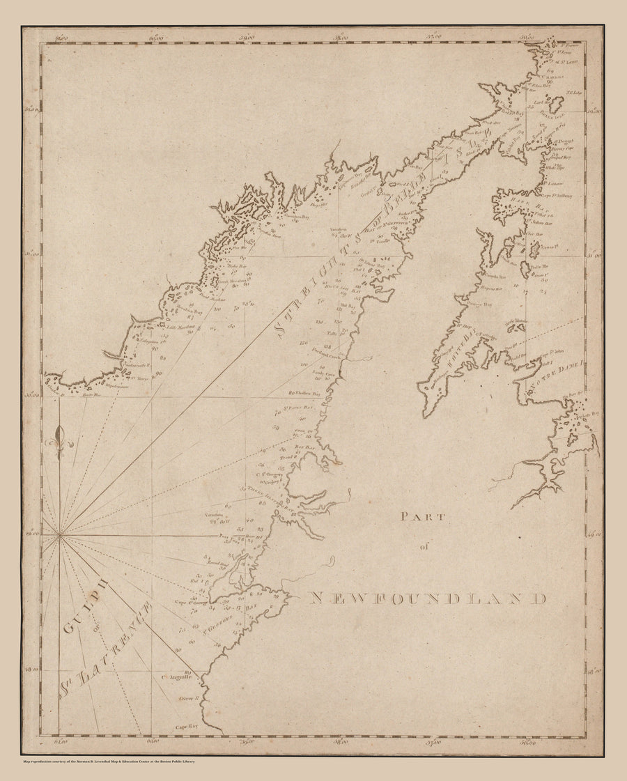 Newfoundland - Strait of Belle Isle Map
