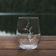 Load image into Gallery viewer, Norfork Lake (AR) Map Laser Engraved Glasses
