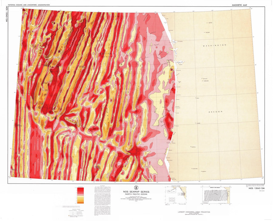 North Pacific Magnetic Map