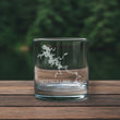 Load image into Gallery viewer, Nottely Lake (GA) Map Engraved Glasses
