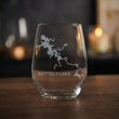 Load image into Gallery viewer, Nottely Lake (GA) Map Engraved Glasses
