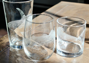 Pacific Yellowtail Engraved Glasses