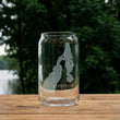 Load image into Gallery viewer, Payette Lake (ID) Map Engraved Glasses
