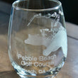 Load image into Gallery viewer, Pebble Beach Golf Course - Laser Engraved Course Map Glasses
